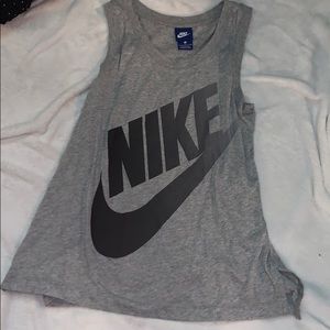Grey nike tank top